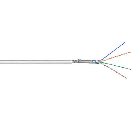 Netzwerk Patchkabel 100m Kabelrolle, grau Cat.5e unkonfektioniert, starr S/FTP Netzwerk Patchkabel 100m Kabelrolle, grau Cat.5e unkonfektioniert, starr S/FTP