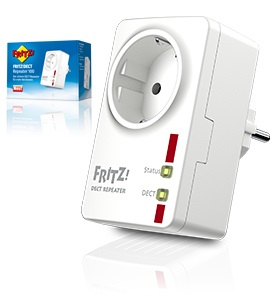 AVM Fritz!DECT Repeater 100 - Reichweitenerweiterung - integrierte Steckdose AVM Fritz!DECT Repeater 100 - Reichweitenerweiterung - integrierte Steckdose
