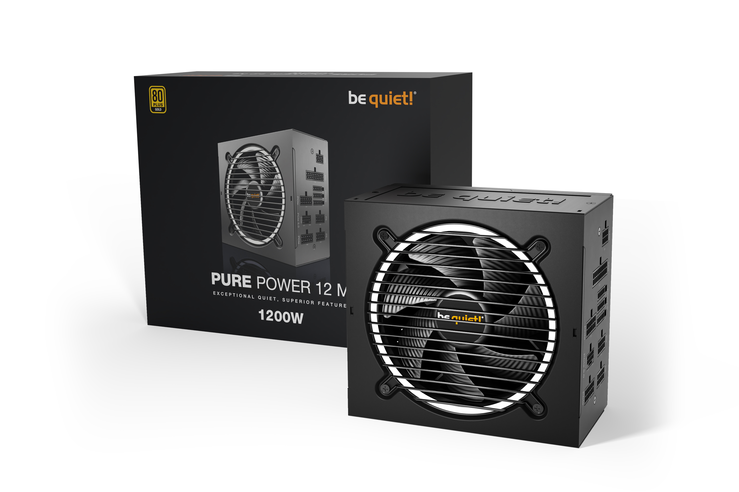 be quiet! Pure Power 12 M 1200W (80+G) PC-Netzteil 120mm Silentlüfter ATX 3.0 / PCIe 5.0 be quiet! Pure Power 12 M 1200W (80+G) PC-Netzteil 120mm Silentlüfter ATX 3.0 / PCIe 5.0