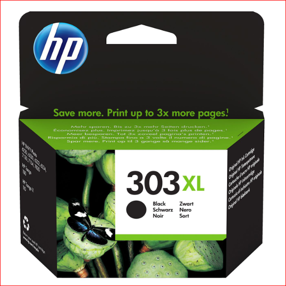 HP 303XL - T6N04AE Tintenpatrone für ENVY Photo 6220, 6230, 7130, 7830, schwarz HP 303XL - T6N04AE Tintenpatrone für ENVY Photo 6220, 6230, 7130, 7830, schwarz