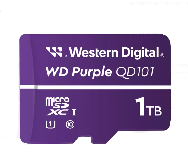 WD Purple 1TB microSDXC Surveillance Class - 10 UHS 1