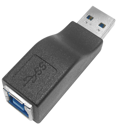 USB 3.0 Adapter  1x USB-B Buchse / 1x USB-A Stecker