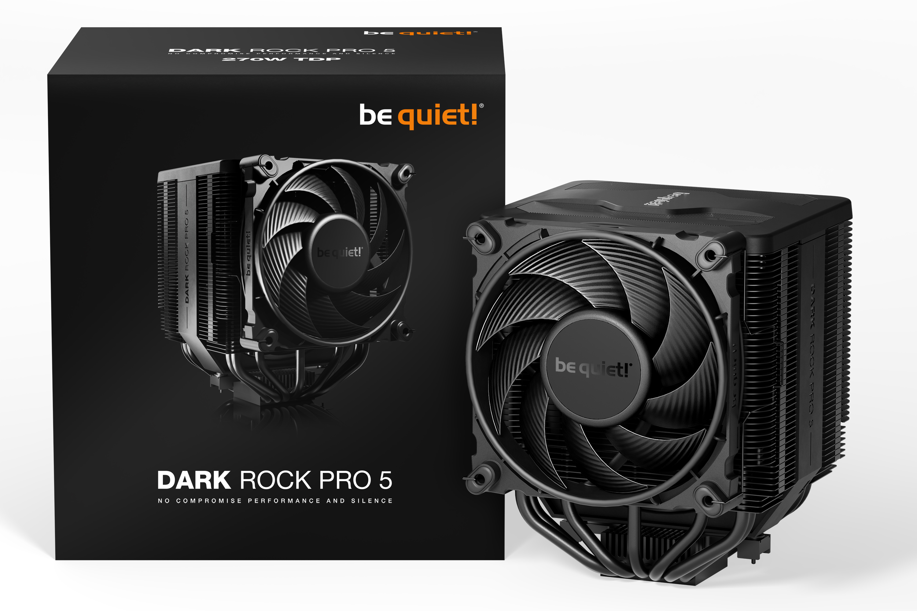 be quiet! Dark Rock PRO 5 CPU-Kühler mit 135mm Silent Wings für Intel und AMD Prozessoren be quiet! Dark Rock PRO 5 CPU-Kühler mit 135mm Silent Wings für Intel und AMD Prozessoren