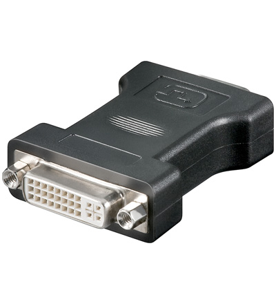 DVI - VGA Adapter 1x DVI Buchse / 1x VGA Stecker HD 15-polig DVI - VGA Adapter 1x DVI Buchse / 1x VGA Stecker HD 15-polig