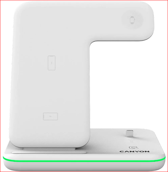 Canyon Wireless Charging Station 3in1 QI für Apple 15W, weiß Canyon Wireless Charging Station 3in1 QI für Apple 15W, weiß