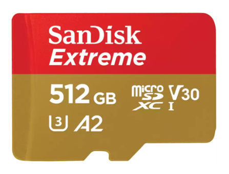SanDisk 512GB microSDXC Extreme Pro Flash-Speicherkarte mit Adapter SanDisk 512GB microSDXC Extreme Pro Flash-Speicherkarte mit Adapter
