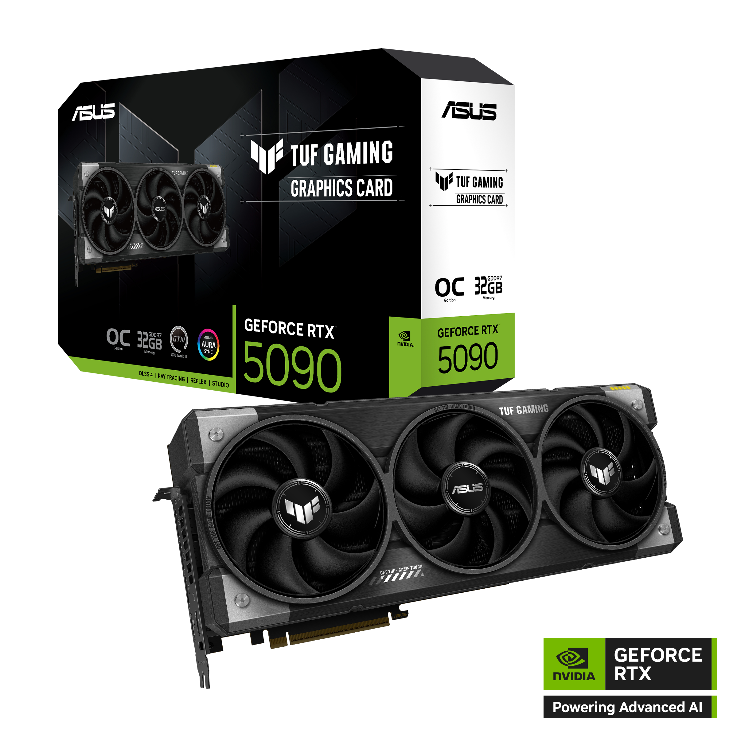ASUS TUF RTX 5090 O32G Gaming OC 32GB DDR7, 2xHDMI / 3xDP, PCIe 5.0 ASUS TUF RTX 5090 O32G Gaming OC 32GB DDR7, 2xHDMI / 3xDP, PCIe 5.0
