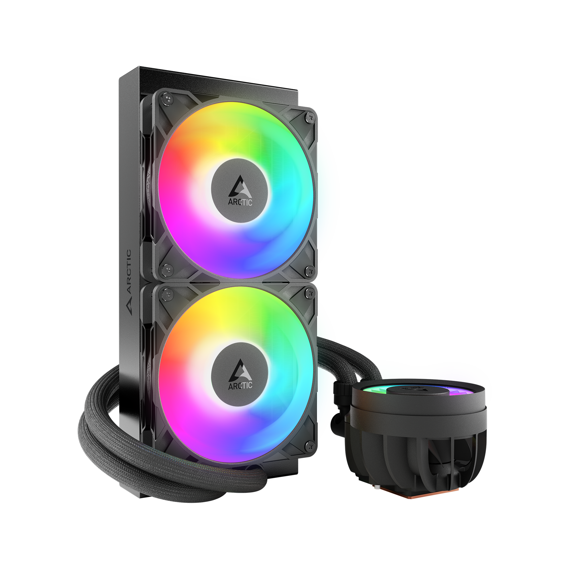 ARCTIC Liquid Freezer III Pro 240 ARGB Black Wasserkühlung für Intel und AMD Prozessoren, 2x120mm Lüfter
