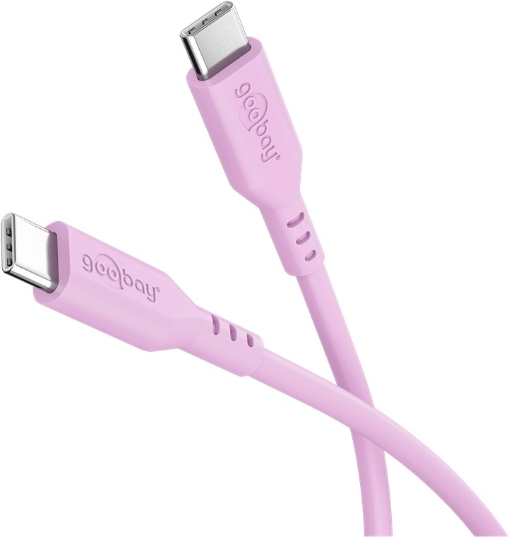 USB-C Silikonkabel, 1,5 m, Pink weiches und robustes Ladekabel für USB-C Geräte USB-C Silikonkabel, 1,5 m, Pink weiches und robustes Ladekabel für USB-C Geräte