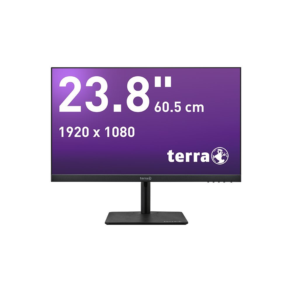 TERRA 2427W V2 LED TFT 60,5cm (23,8 Zoll) VA Full-HD 250cd/m² 5ms HDMI / DP / USB-C / LS, schwarz TERRA 2427W V2 LED TFT 60,5cm (23,8 Zoll) VA Full-HD 250cd/m² 5ms HDMI / DP / USB-C / LS, schwarz
