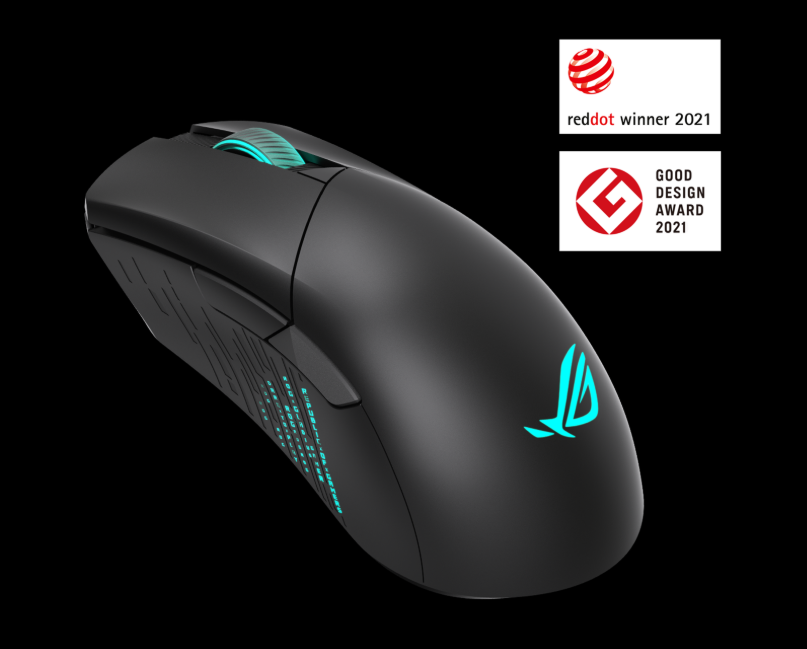 Asus ROG Gladius III Wireless Aimpoint, Gaming Mouse, wireless / USB, schwarz
