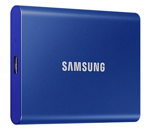 Samsung Portable SSD T7 1TB USB3.2 Gen.2 extern, Indigo Blue Samsung Portable SSD T7 1TB USB3.2 Gen.2 extern, Indigo Blue