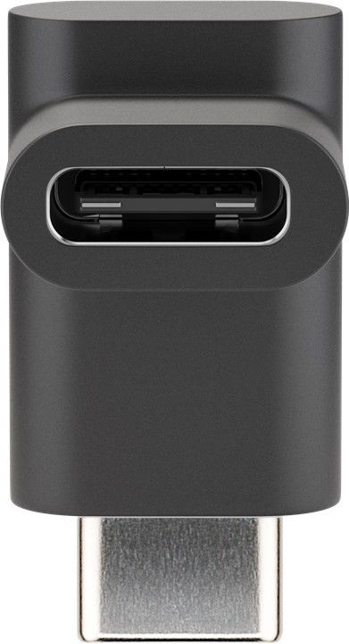 USB C/C Adapter 90° vertikal - USB Typ C-Stecker > USB Typ C-Buchse, schwarz USB C/C Adapter 90° vertikal - USB Typ C-Stecker > USB Typ C-Buchse, schwarz