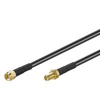 WLAN Antennen Anschlusskabel RP-SMA Stecker / Kupplung, dämpfungsarm, 3 Meter WLAN Antennen Anschlusskabel RP-SMA Stecker / Kupplung, dämpfungsarm, 3 Meter