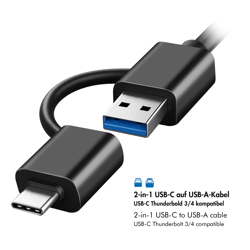 Logilink Docking- &amp; Klonstation  2,5" &amp; 3,5" SATA, USB3.2 Type A + C