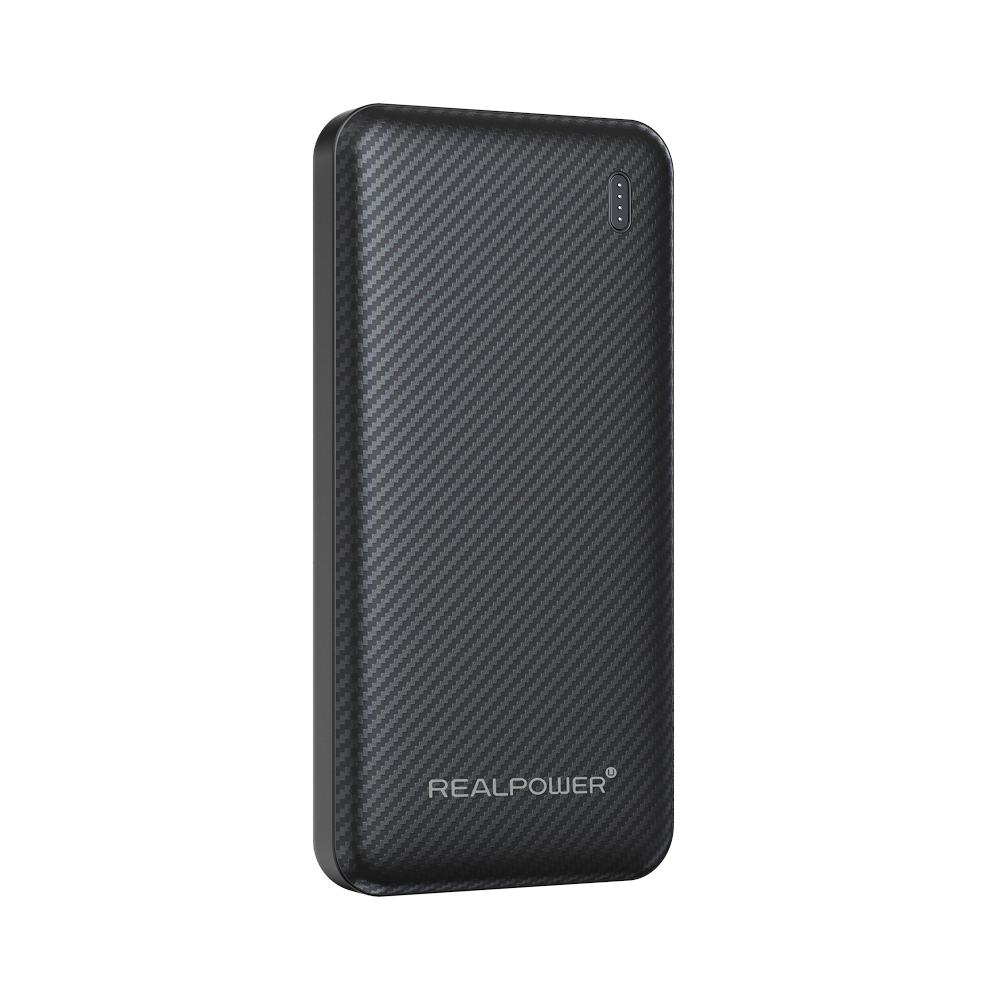 Mobile Powerbank 10.000 mAh, 2 x USB-A + USB-C Ausgang, schwarz