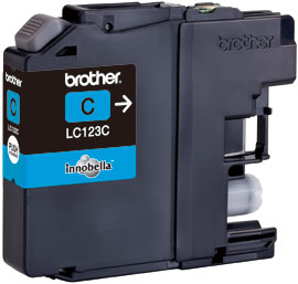 Brother LC-123C Tintenpatrone (Törtchen) für DCP J752DW, J4110DW, MFC J4x10, cyan Brother LC-123C Tintenpatrone (Törtchen) für DCP J752DW, J4110DW, MFC J4x10, cyan