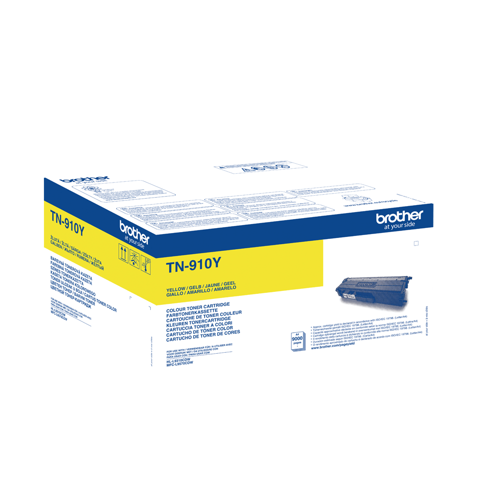 Brother Toner TN-910Y für HL-L9310 / MFC-L9570, 9000 Seiten, gelb Brother Toner TN-910Y für HL-L9310 / MFC-L9570, 9000 Seiten, gelb