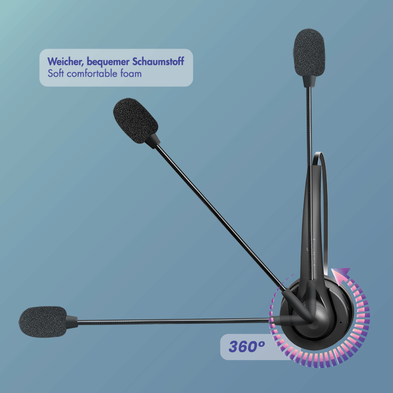 Logilink Mono-Headset, BT 6.0 mit flexiblen Microfon