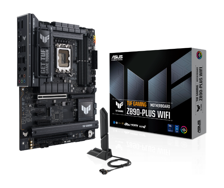 ASUS TUF Gaming Z890-Plus WiFi Sockel 1851, 4xDDR5 HDMI / DP / 2xTB / 4xM.2 / ATX ASUS TUF Gaming Z890-Plus WiFi Sockel 1851, 4xDDR5 HDMI / DP / 2xTB / 4xM.2 / ATX