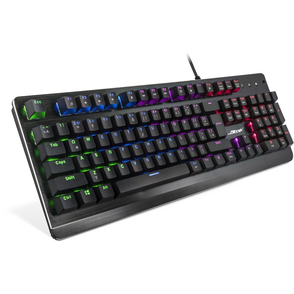 Inter-Tech Nitrox NK-2000MW - mechanische Gaming-Tastatur RGB kabelgebunden USB Inter-Tech Nitrox NK-2000MW - mechanische Gaming-Tastatur RGB kabelgebunden USB