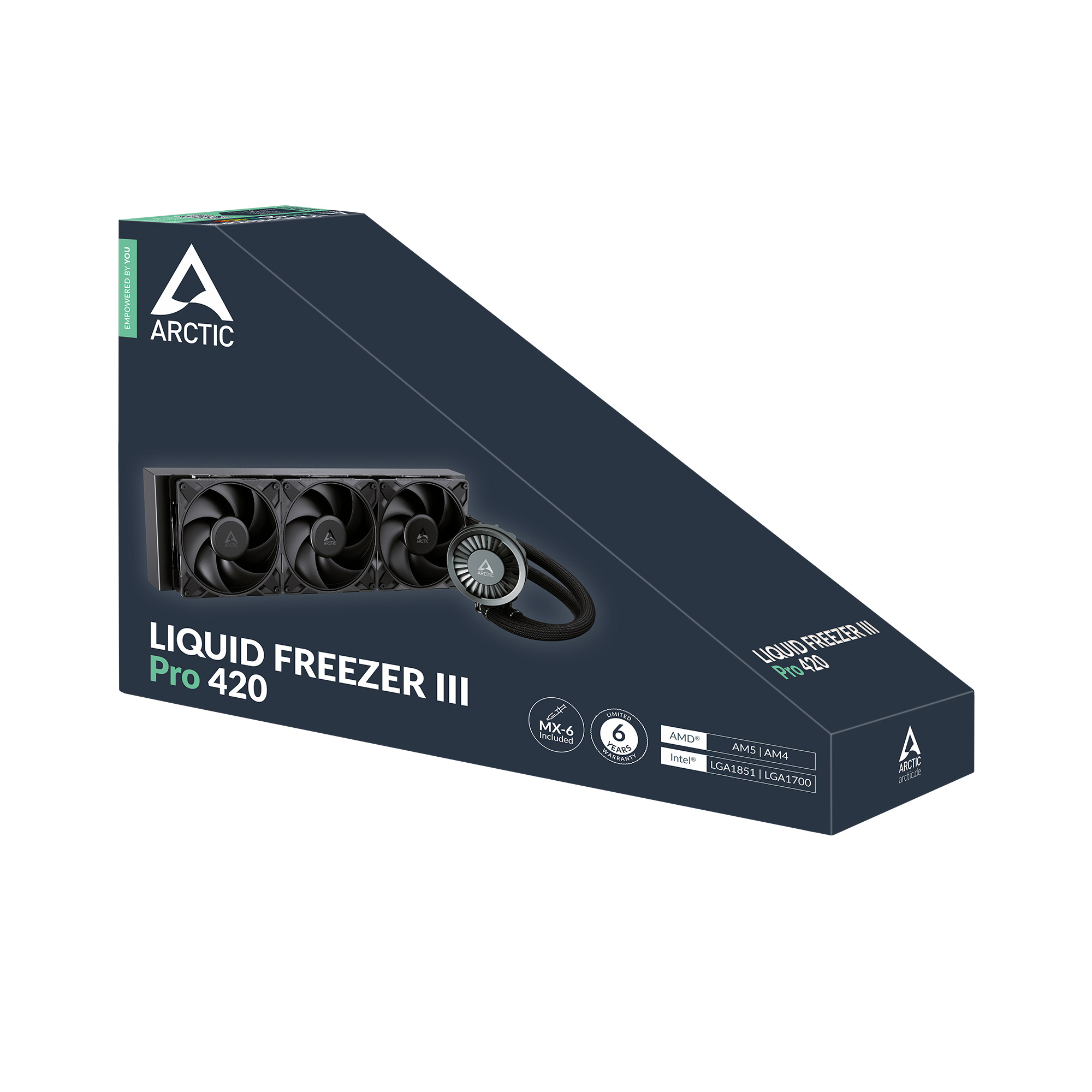 ARCTIC Liquid Freezer III Pro 420 Wasserkühlung für Intel und AMD Prozessoren, 3x140mm Lüfter