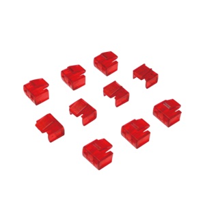 Netzwerk RJ45 Port Blocker, 10 Zusatzlocks, rot Netzwerk RJ45 Port Blocker, 10 Zusatzlocks, rot