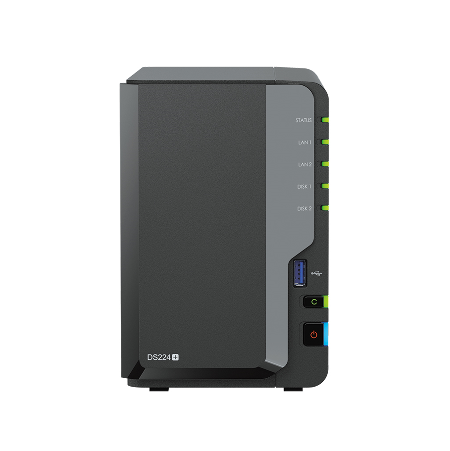 Synology DS224+ Disk Station NAS Gehäuse für 2x SATA-HDD 2,0Ghz 2GB RAM 2xUSB3 1xRJ45 Synology DS224+ Disk Station NAS Gehäuse für 2x SATA-HDD 2,0Ghz 2GB RAM 2xUSB3 1xRJ45