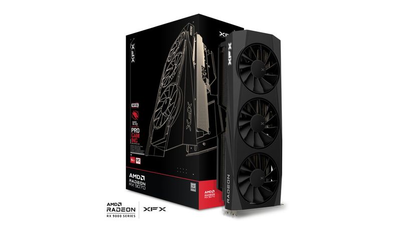 XFX Radeon RX 9070 QUICKSILVER Gaming OC 16GB DDR6, HDMI / 3xDP, PCIe 5.0 XFX Radeon RX 9070 QUICKSILVER Gaming OC 16GB DDR6, HDMI / 3xDP, PCIe 5.0