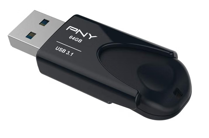 PNY Attache USB Stick 64GB USB 3.1, lesen 80MB/S schreiben 20MB/S
