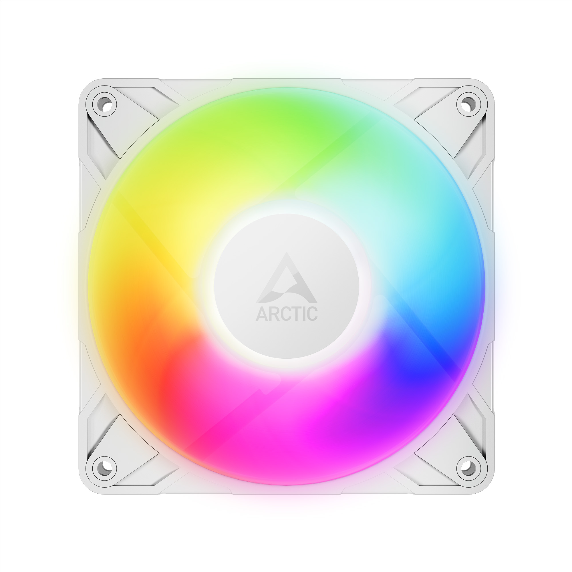 Arctic P12 Pro A-RGB PC-Lüfter 120x120x25mm 4-pol. PWM-Stecker, weiß