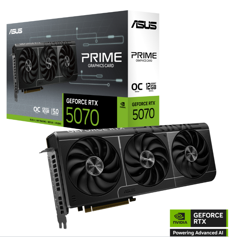 ASUS Prime RTX 5070 12G OC 12GB DDR7, 2xHDMI / 3xDP, PCIe 5.0