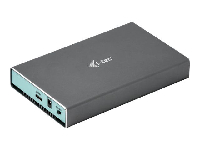 I-TEC USB-C 3.1/3.0 MySafe Festplattengehäuse für 2x SATA M.2 Festplatten RAID 0/1/JBOD USB-C 3.1 Gen.2 bis zu 10Gbps Alu grau
