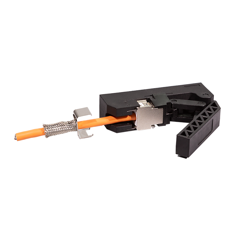 Keystone Jack RJ45 24er-Pack Cat.6A STP SlimLine 14.5mm 22-26 AWG + Installationswerkzeug