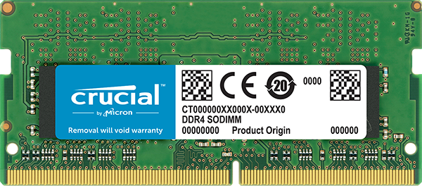 SO-DIMM DDR-4 Crucial CT16G4SFRA32A, 16GB, 1.2V, 3200MHz CL22, 260 polig SO-DIMM DDR-4 Crucial CT16G4SFRA32A, 16GB, 1.2V, 3200MHz CL22, 260 polig