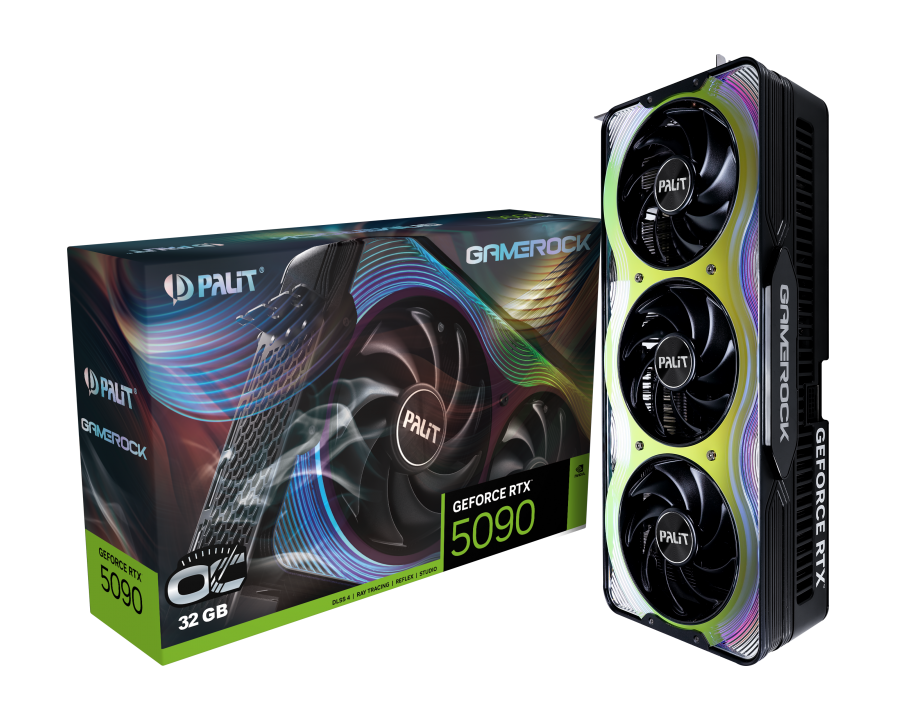 Palit nVidia GeForce RTX 5090 GameRock OC 32GB DDR7, HDMI / 3xDP, PCIe 5.0