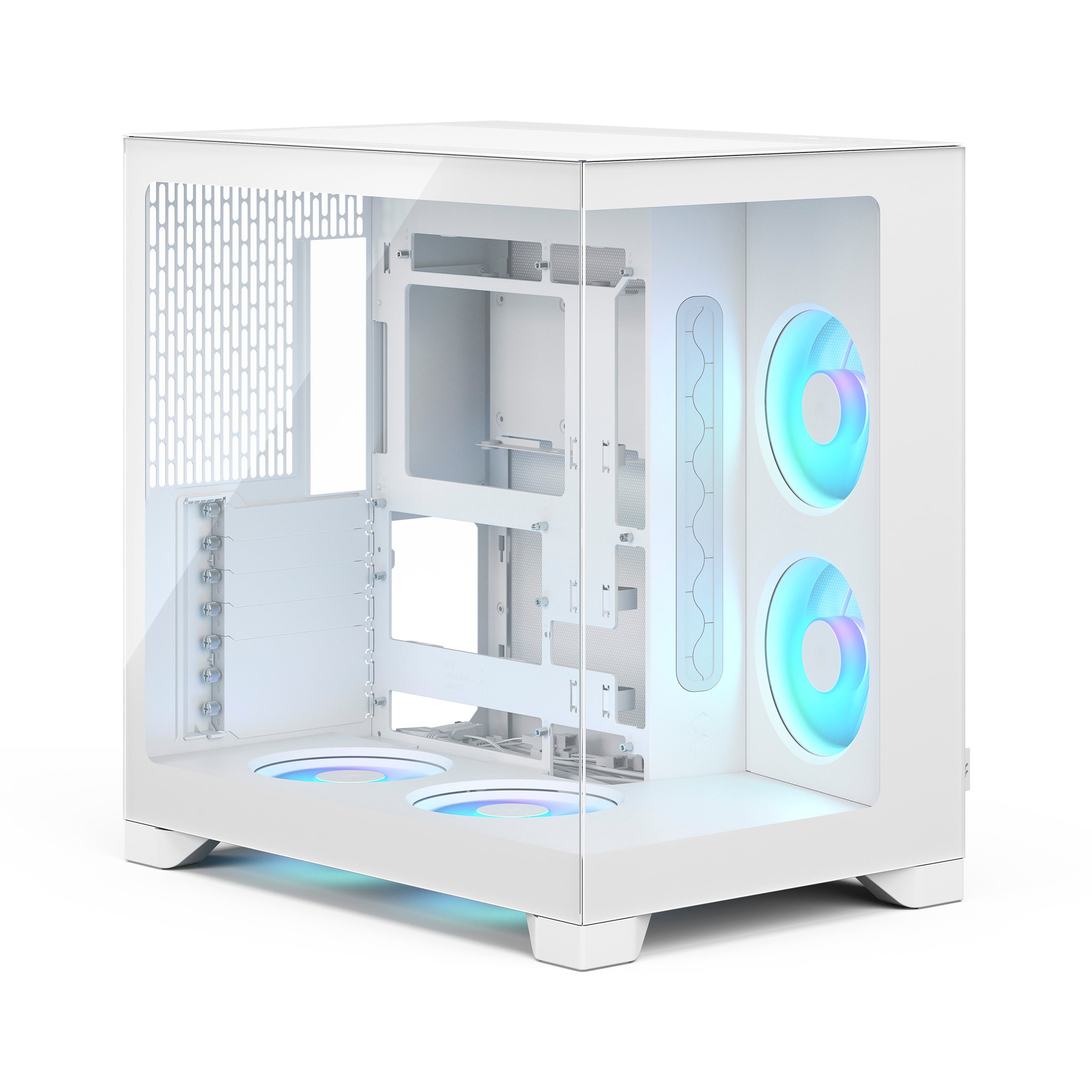 Fractal Design Pop 2 Vision RGB weiss, Panorama Tower Gehäuse, ohne Netzteil
