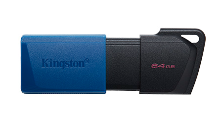 Kingston DataTraveler Exodia M  USB-Stick  64GB USB 3.2, Schwarz/Blau
